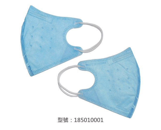 3D立體口罩-細繩/成人(藍色)