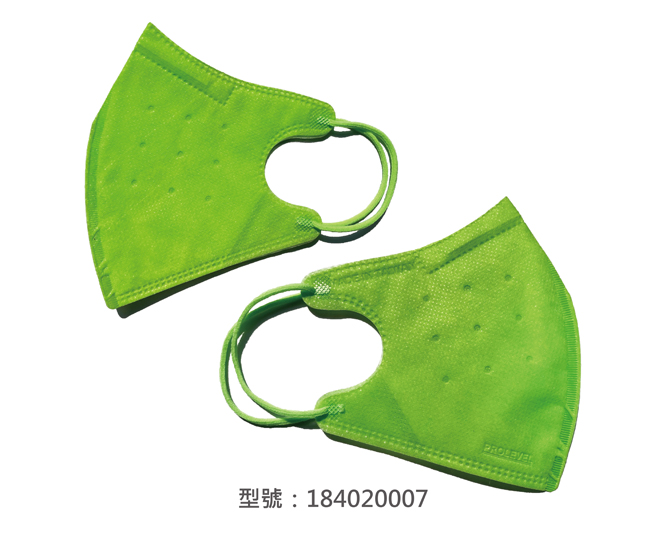 3D立體口罩-細繩/成人(青綠色)