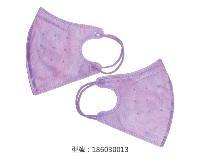 3D立體口罩-細繩/成人(炫紫色)