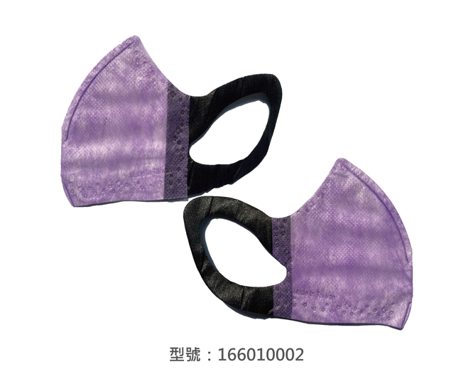 3D立體口罩-寬耳/兒童(紫色)