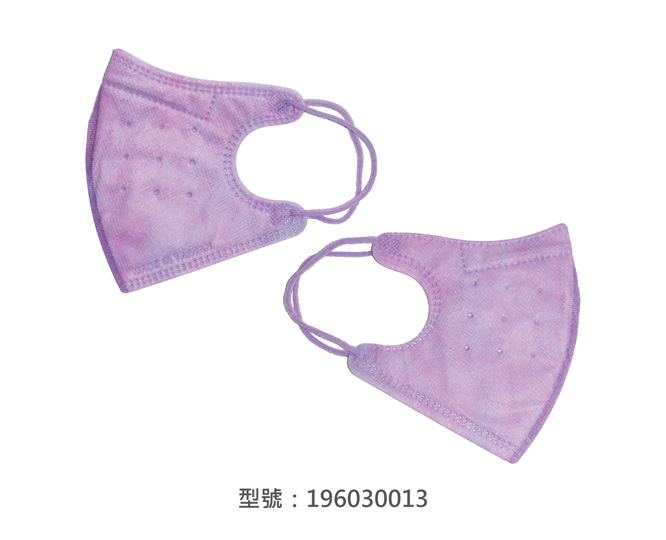 3D立體口罩-細繩/兒童(炫紫色)